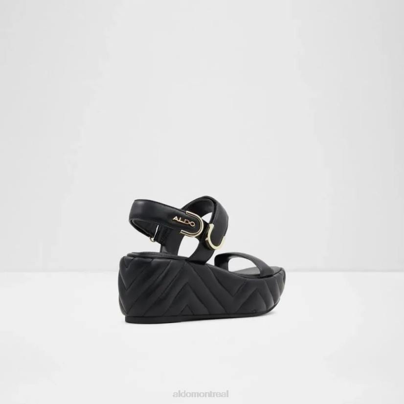 Aldo footwear sale VD8R5720 Aldo Sandale compensée matelassée pour femme eroellan noir mode