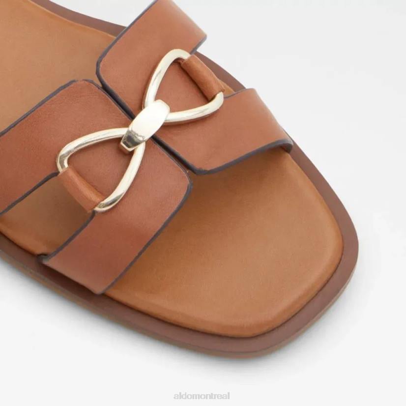 Aldo footwear sale VD8R5745 Aldo odele sandale plate bout ouvert pour femme mode marron moyen