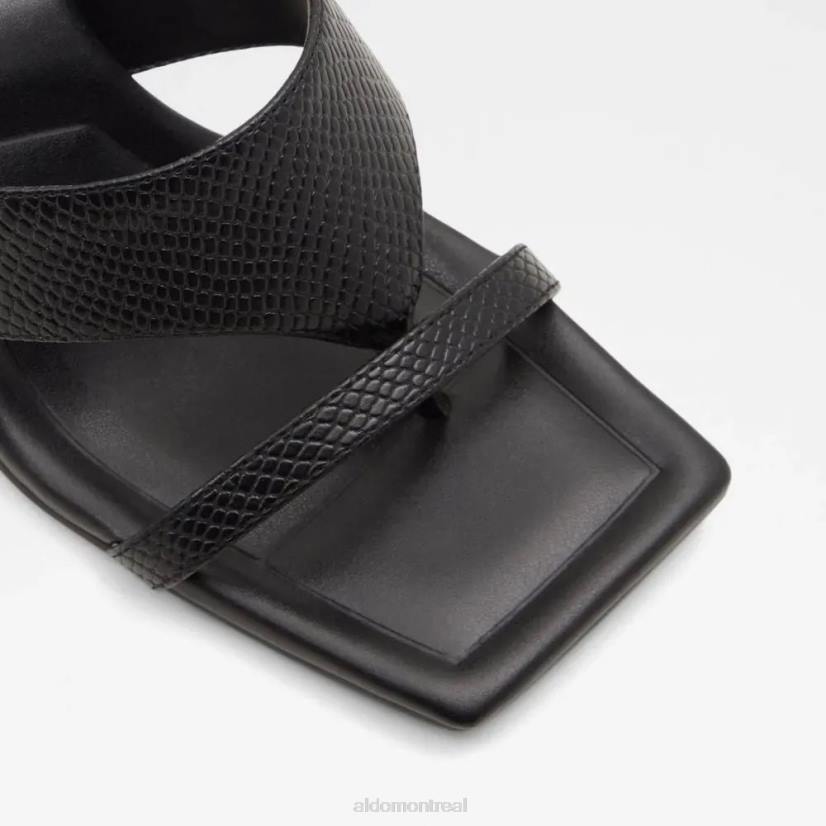 Aldo footwear sale VD8R5790 Aldo coasa sandale bloc bout carré pour femme noir mode