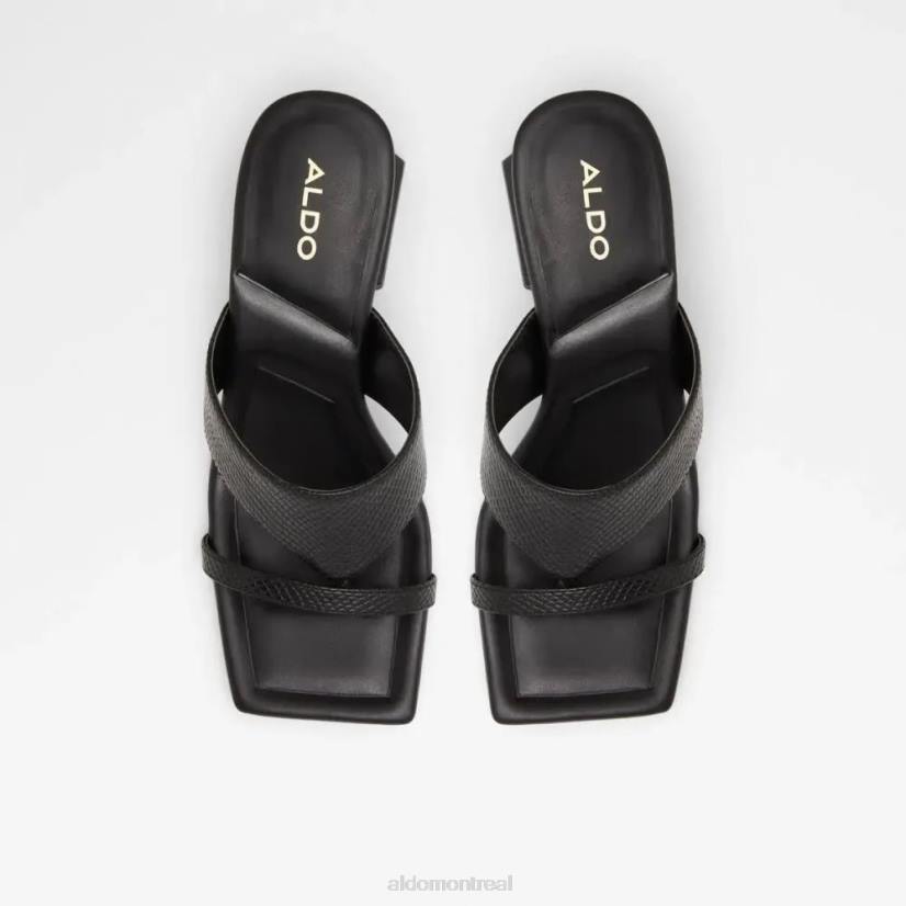 Aldo footwear sale VD8R5790 Aldo coasa sandale bloc bout carré pour femme noir mode