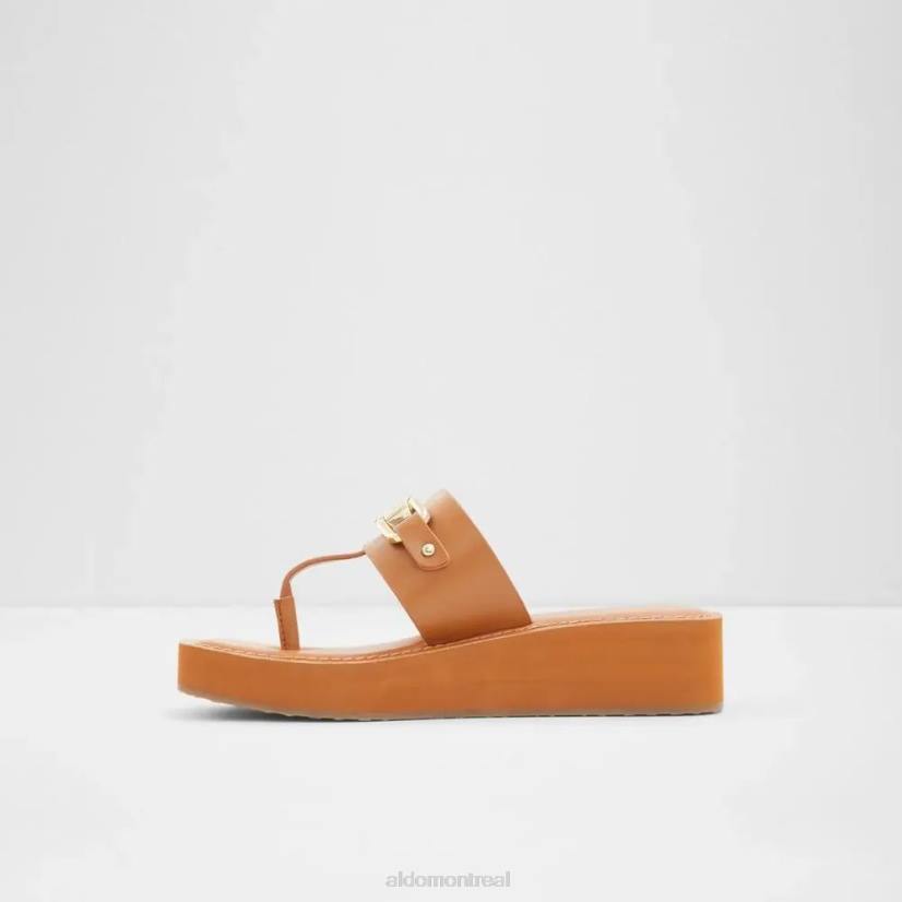 Aldo footwear sale VD8R5830 Aldo sandale de plage épaisse pour femme au bord de la piscine mode marron moyen