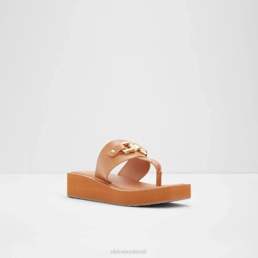 Aldo footwear sale VD8R5830 Aldo sandale de plage épaisse pour femme au bord de la piscine mode marron moyen