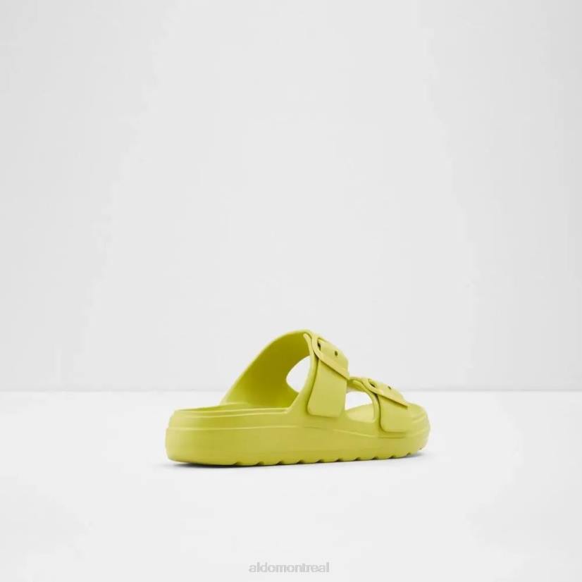 Aldo footwear sale VD8R5840 Aldo Eteiven Sandale à enfiler pour femme Slide Fashion Vert vif