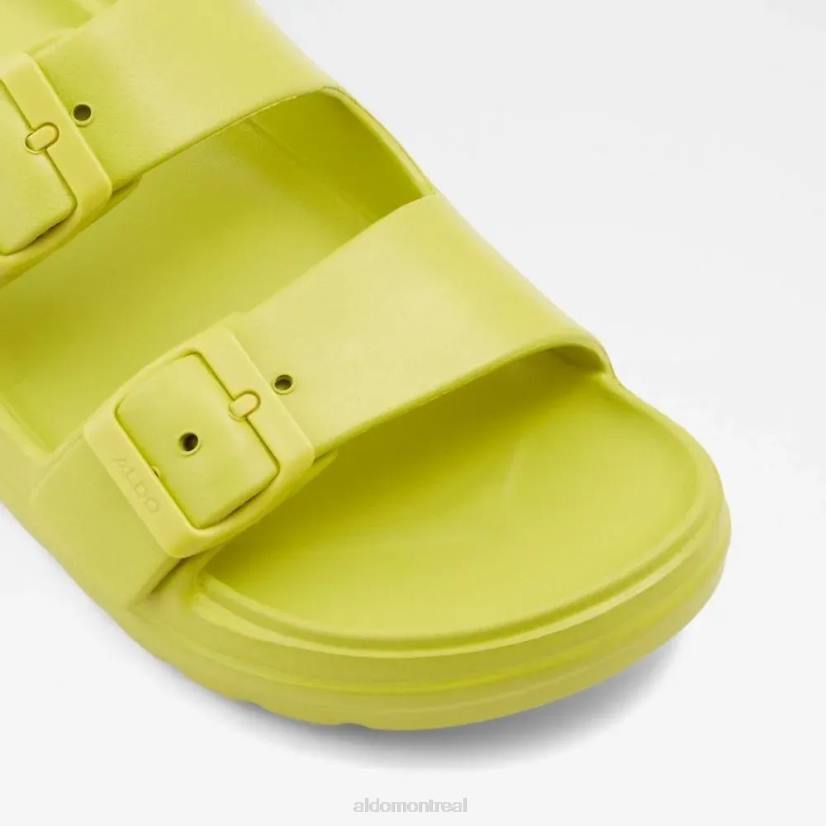 Aldo footwear sale VD8R5840 Aldo Eteiven Sandale à enfiler pour femme Slide Fashion Vert vif