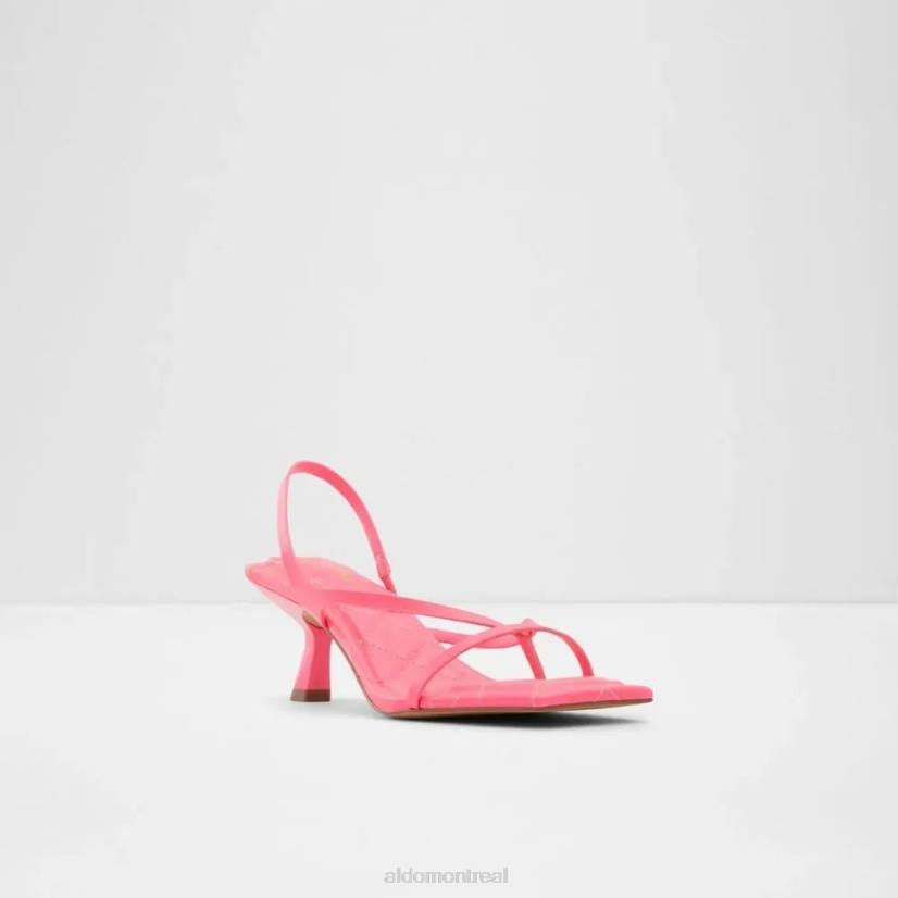 Aldo footwear sale VD8R5890 Aldo sandale à enfiler à lanières pour femme loni rose vif mode