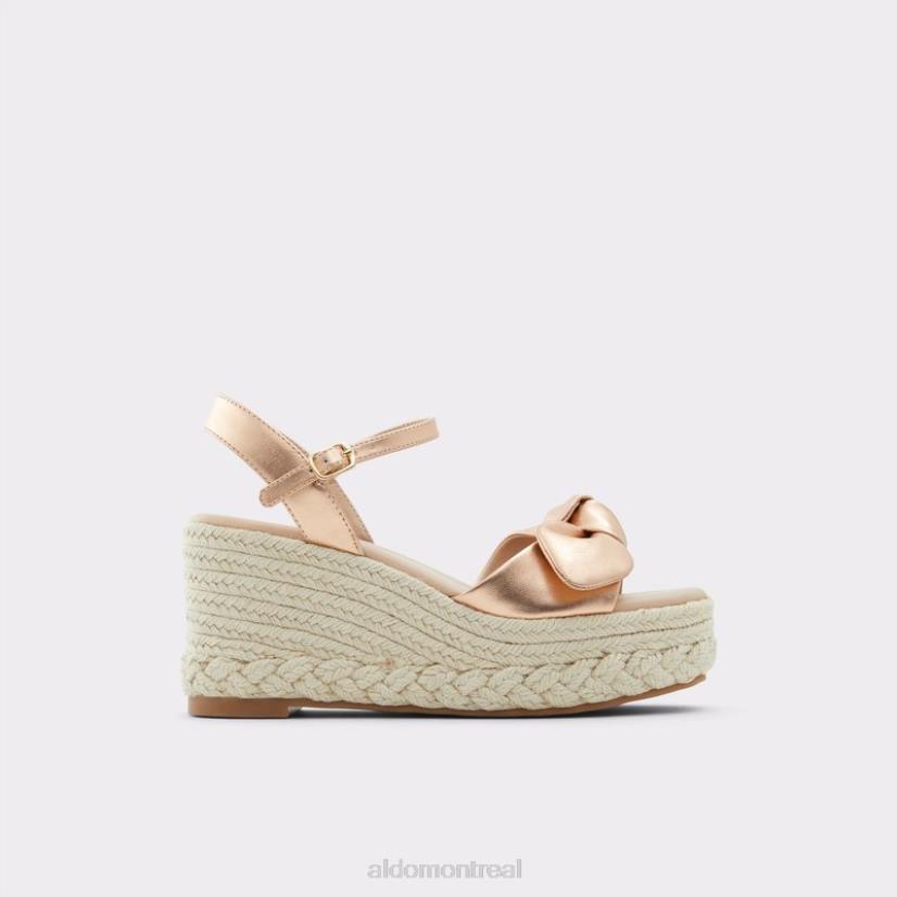 Aldo footwear sale VD8R655 Aldo macramé à la mode en or rose