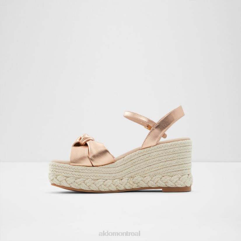 Aldo footwear sale VD8R655 Aldo macramé à la mode en or rose