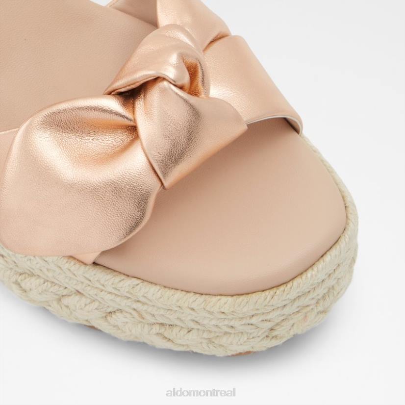 Aldo footwear sale VD8R655 Aldo macramé à la mode en or rose