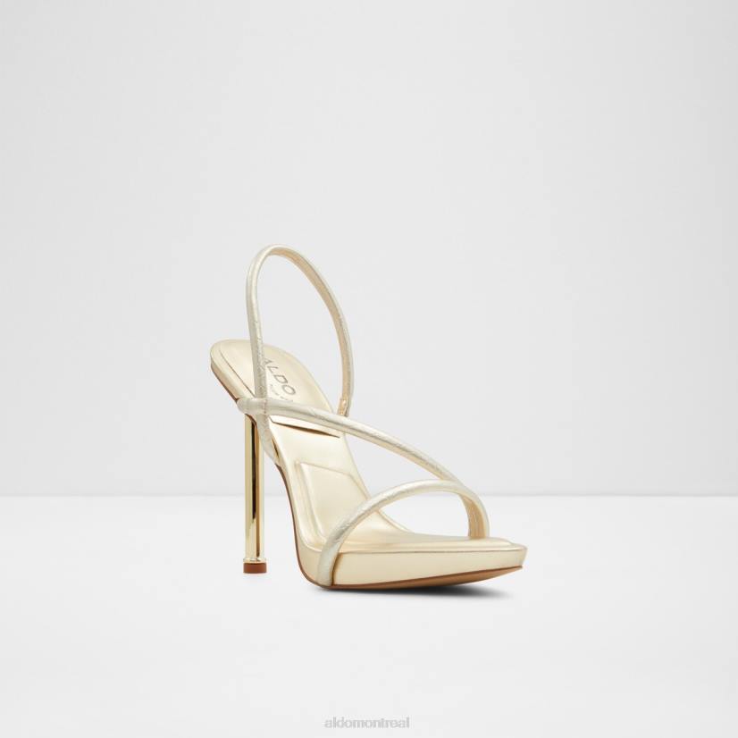 Aldo footwear sale VD8R9475 Aldo Dorah – sandales à talons et bride arrière, nouvelle collection, mode dorée