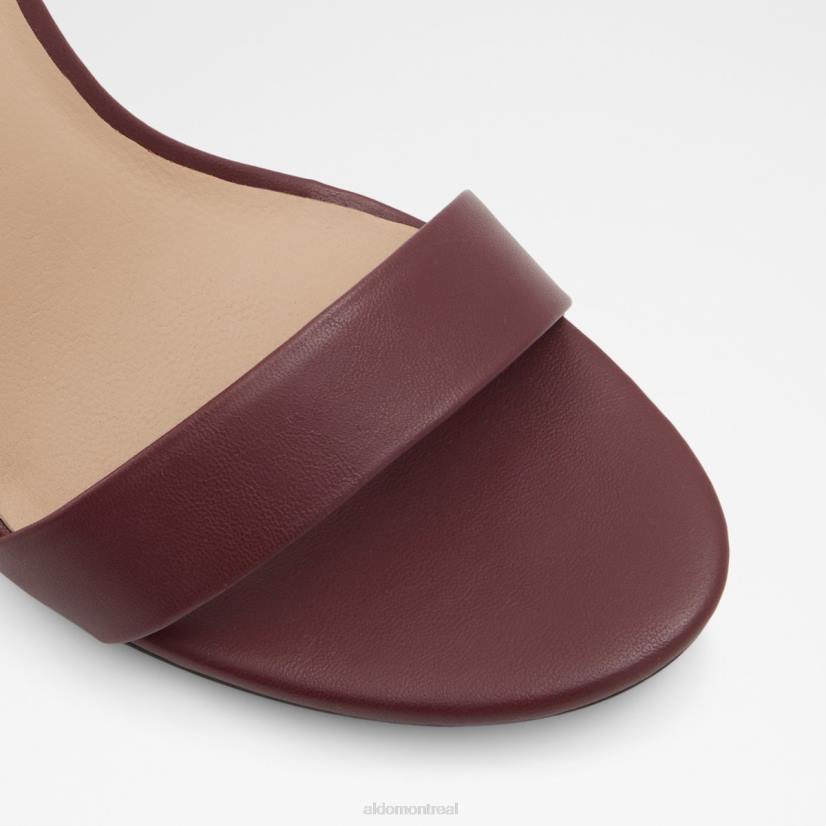 Aldo footwear sale VD8R9545 Aldo frilajan sandale à talons hauts talon bloc bordo mode
