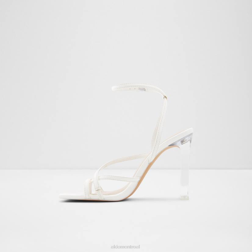 Aldo footwear sale VD8R9550 Aldo sandale à talons et à lanières hainiel, mode blanche, semelle coupe