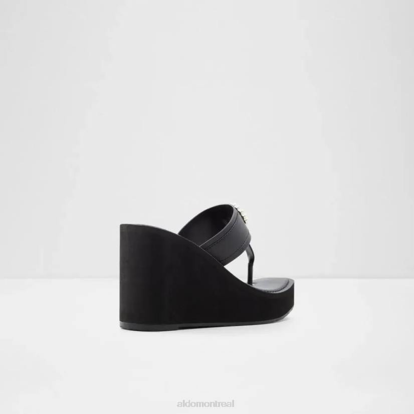 Aldo france VD8R5071 Aldo Mode autre-noir macarenia femmes string plage sandale compensée