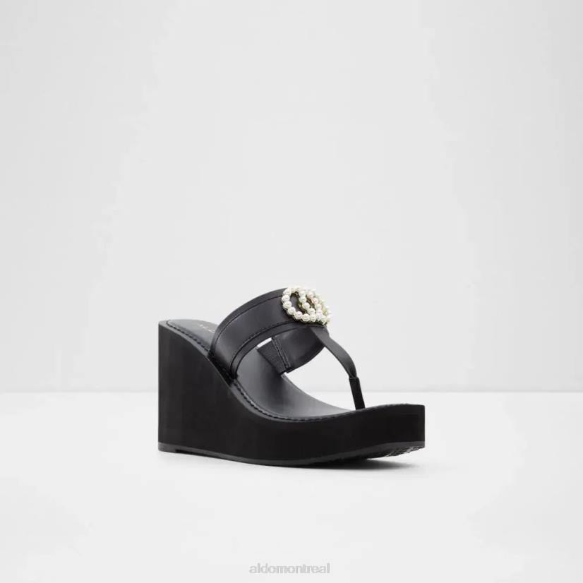 Aldo france VD8R5071 Aldo Mode autre-noir macarenia femmes string plage sandale compensée