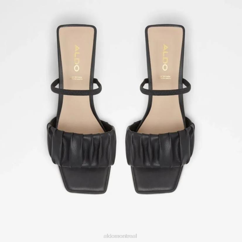 Aldo france VD8R5086 Aldo sandale à talon bloc pour femmes adreran noires à la mode