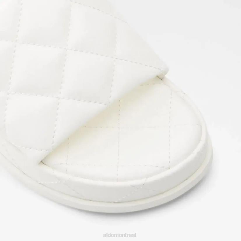 Aldo france VD8R5131 Aldo Sandale à glissière légère pour femmes à carreaux de mode blancs