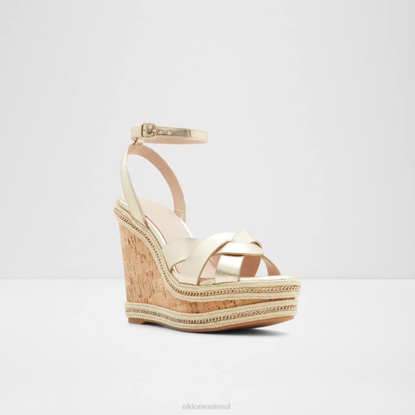 Aldo france VD8R9496 Aldo mode champagne droyers sandale compensée talon compensé