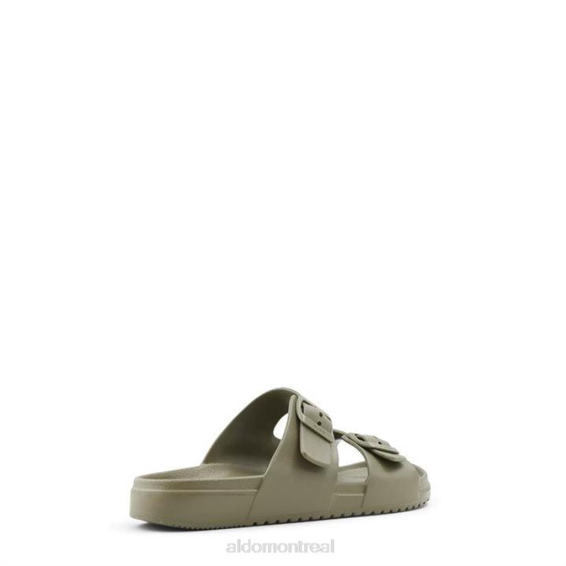 Aldo france chaussures homme VD8R11713 Aldo sandales plates hideo kaki à la mode
