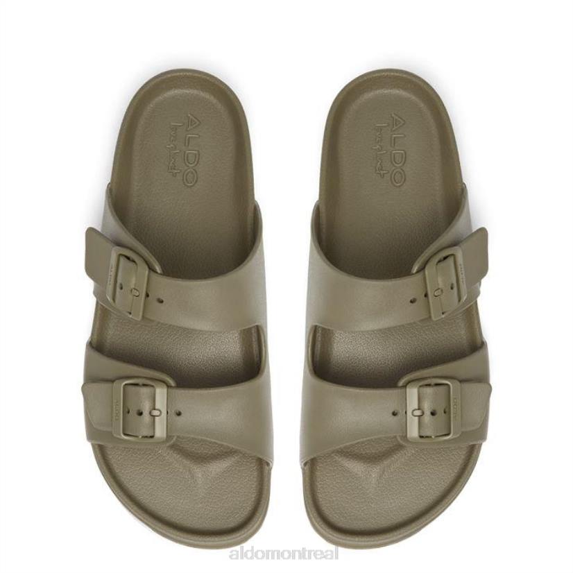 Aldo france chaussures homme VD8R11713 Aldo sandales plates hideo kaki à la mode