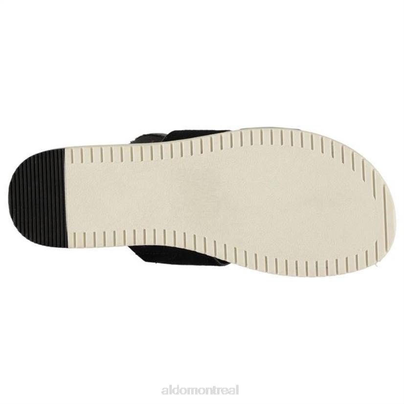 Aldo france chaussures homme VD8R11728 Aldo mode kestell sandales plates dames noir