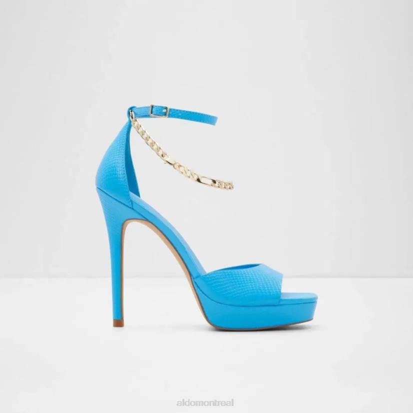 Aldo france chaussures homme VD8R5043 Aldo prisilla chaussure à talon pour femme avec bride à la cheville mode bleu vif