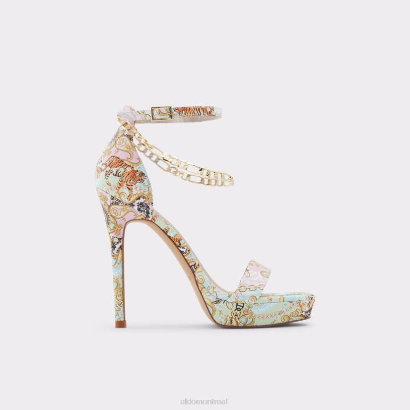 Aldo france chaussures homme VD8R7223 Aldo sandales à talons fashion scarlettchain pastel multi