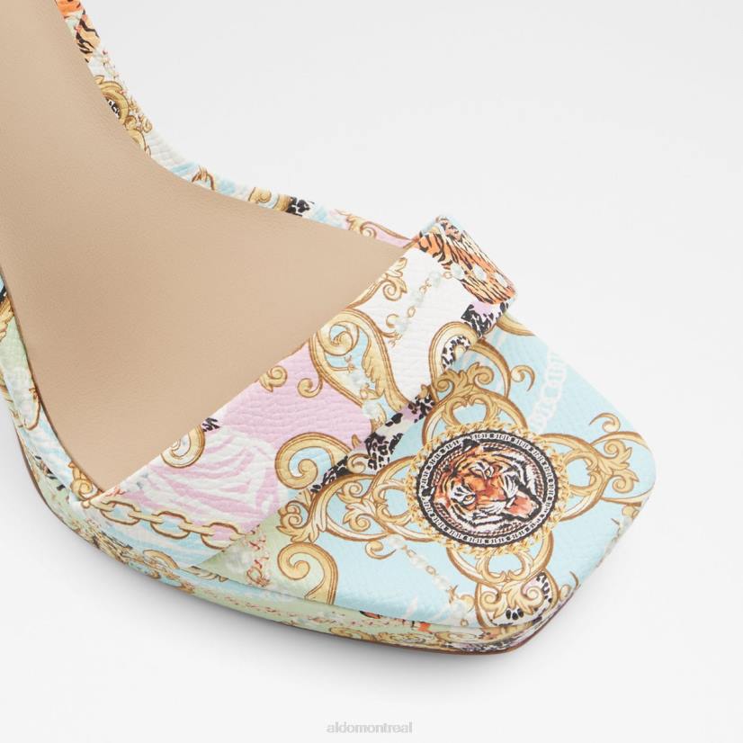 Aldo france chaussures homme VD8R7223 Aldo sandales à talons fashion scarlettchain pastel multi