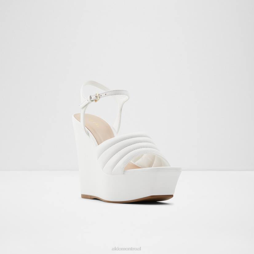 Aldo france chaussures homme VD8R9598 Aldo Sandale à talons compensés blanche fashion Parri