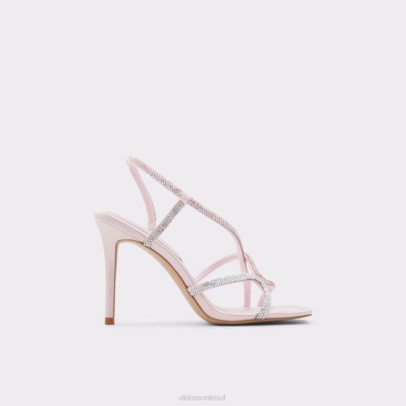 Aldo france chaussures homme VD8R9603 Aldo Krolewna sandale à talons hauts à lanières talon aiguille rose clair mode