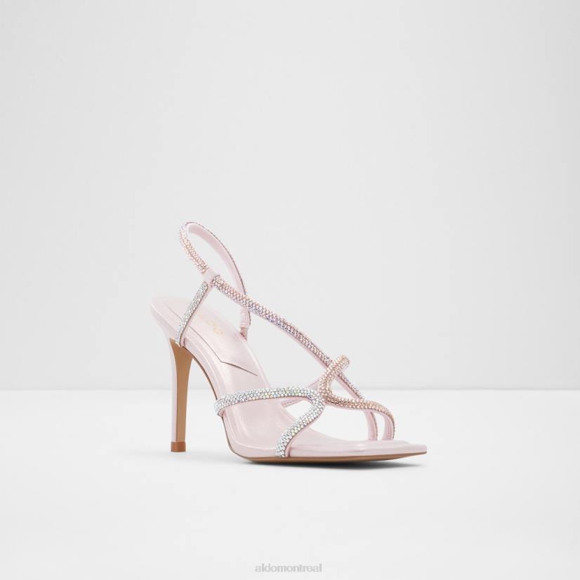 Aldo france chaussures homme VD8R9603 Aldo Krolewna sandale à talons hauts à lanières talon aiguille rose clair mode