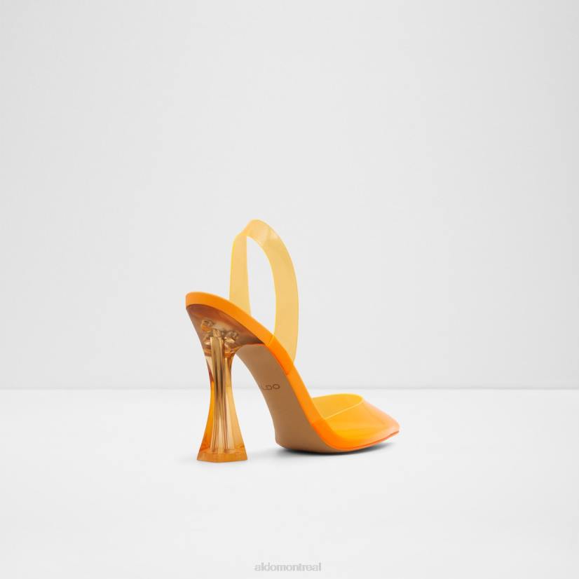 Aldo footwear VD8R3424 Aldo Solanti orange vif à la mode, talon haut à bride arrière
