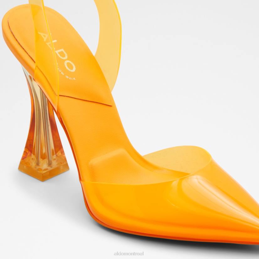 Aldo footwear VD8R3424 Aldo Solanti orange vif à la mode, talon haut à bride arrière