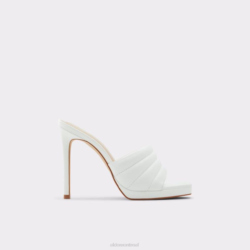 Aldo footwear VD8R3639 Aldo Mule à talons Gennia blanche, plateforme à talons aiguilles