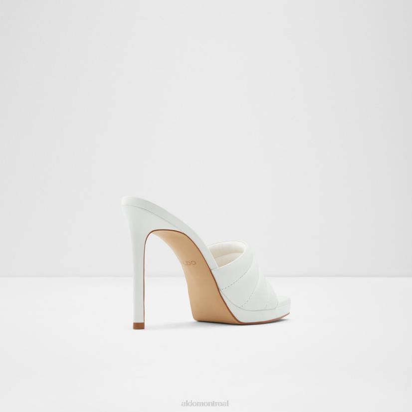 Aldo footwear VD8R3639 Aldo Mule à talons Gennia blanche, plateforme à talons aiguilles