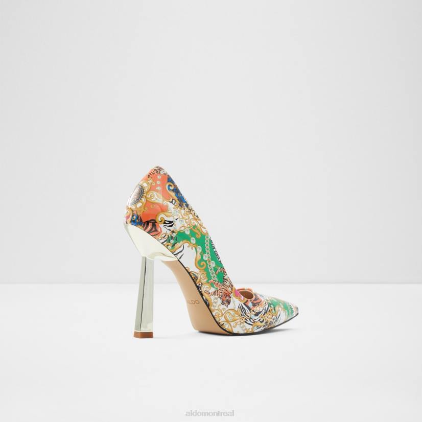 Aldo footwear VD8R9849 Aldo Tresora chaussure à talons hauts talon aiguille mode brillant multi synthétique brevet