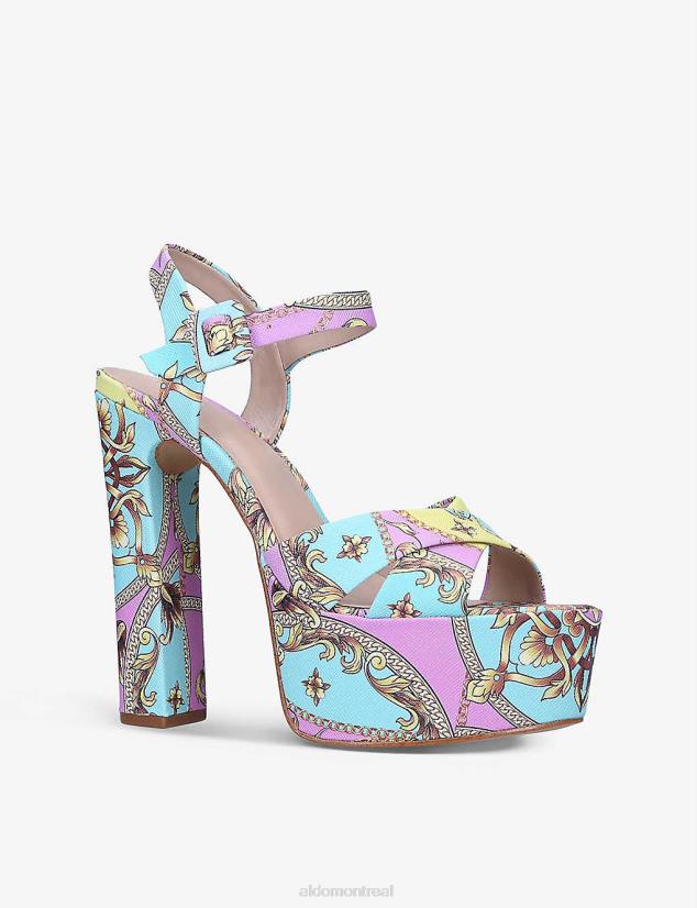 Aldo footwear sale VD8R11815 Aldo mult/other sandales à talon plateforme et imprimé graphique camelia mode