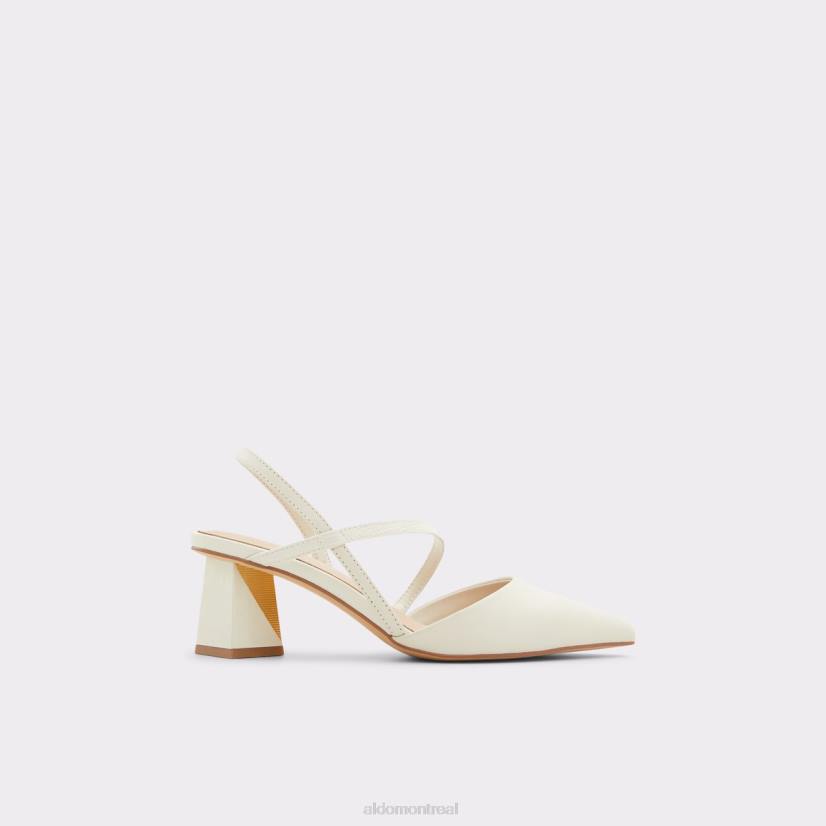 Aldo footwear sale VD8R3245 Aldo mode suzette blanche bride arrière talon haut