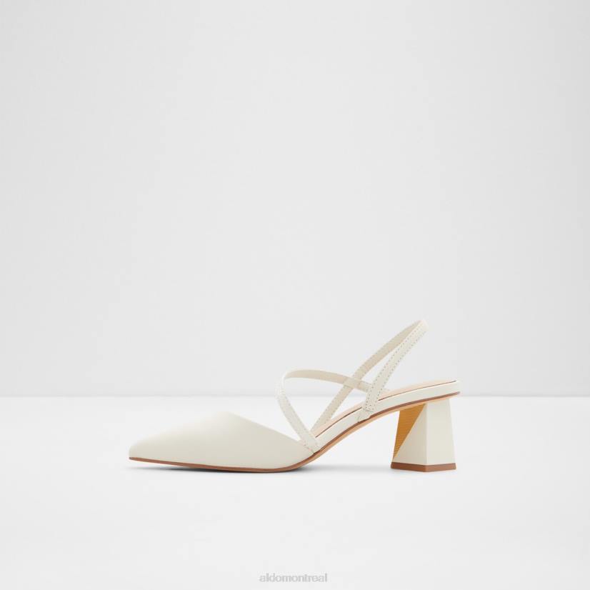 Aldo footwear sale VD8R3245 Aldo mode suzette blanche bride arrière talon haut