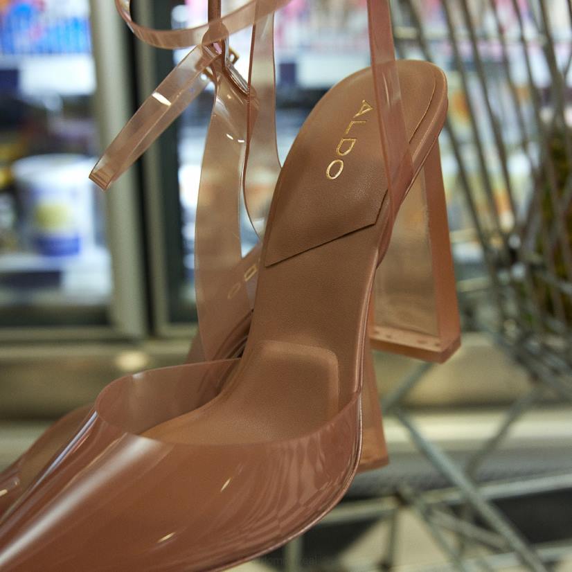 Aldo footwear sale VD8R3690 Aldo Chaussure à talons carrés et à lanières tilah beige moyen, mode