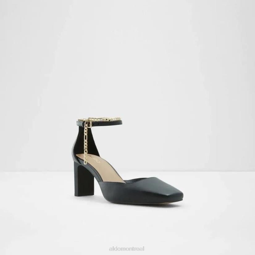 Aldo footwear sale VD8R5185 Aldo softie sandale femme bout pointu talon moyen mode noir