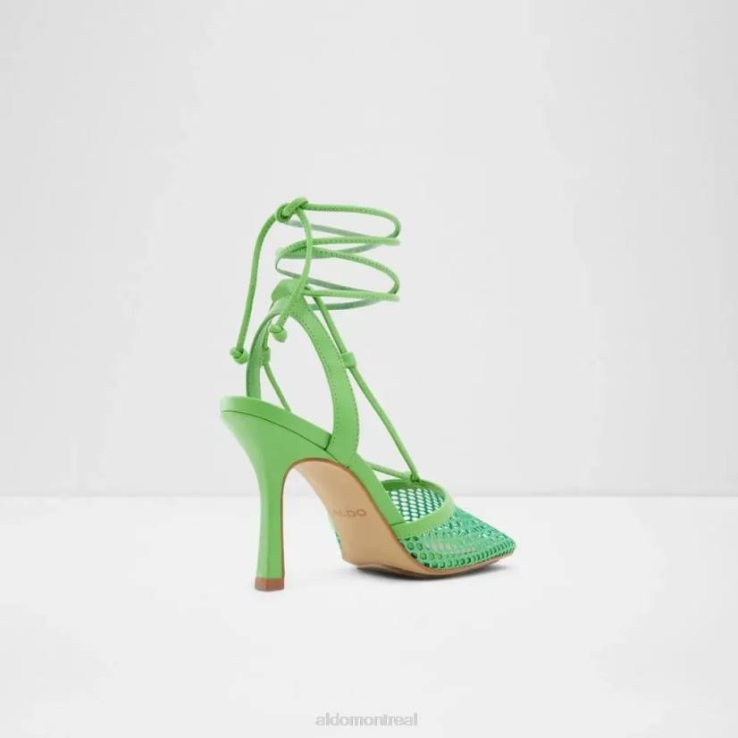 Aldo footwear sale VD8R5955 Aldo sandale à talons en maille ghillie à lanières pour femmes tropez de mode verte