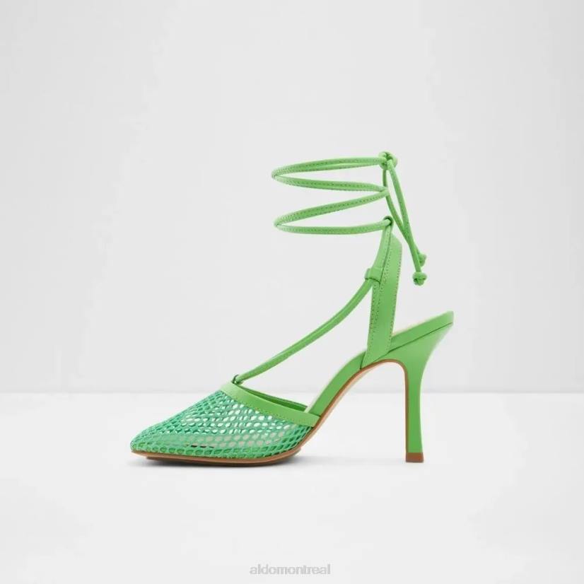 Aldo footwear sale VD8R5955 Aldo sandale à talons en maille ghillie à lanières pour femmes tropez de mode verte