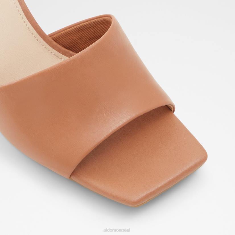Aldo footwear sale VD8R9260 Aldo velalith sandale à talons hauts talon bloc mode cognac