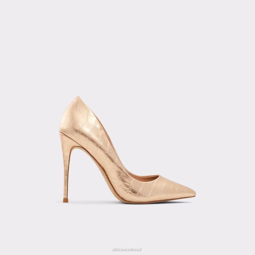 Aldo footwear sale VD8R9540 Aldo Chaussure à talons hauts Stessy en or rose, talon aiguille