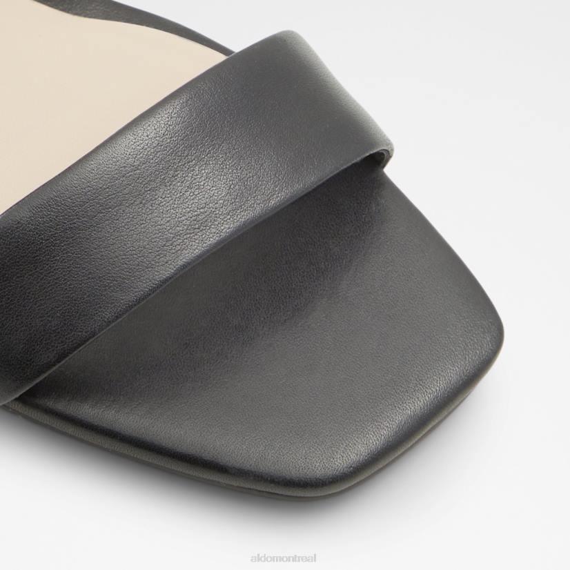 Aldo france VD8R9276 Aldo Nouveauté kedeaviel sandale à talons hauts mode cuir noir lisse