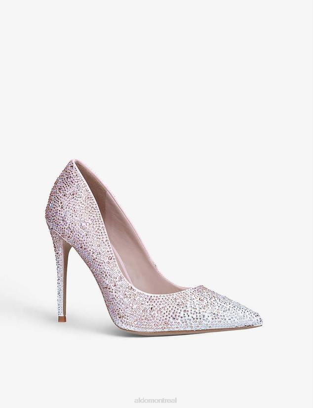 Aldo france chaussures homme VD8R11808 Aldo fashion stessy escarpins ornés de cristaux rose pâle