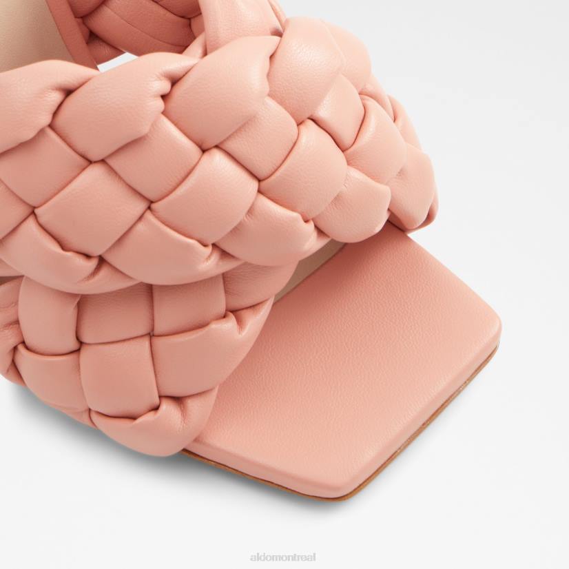 Aldo france chaussures homme VD8R3498 Aldo mode tressu orange clair sandales à talons hauts talon aiguille