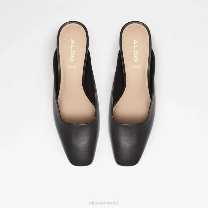 Aldo france chaussures homme VD8R5198 Aldo mule à talon bloc à bout carré pour femme Brerwen noire à la mode