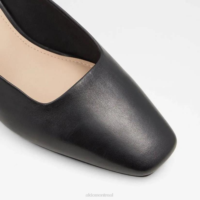 Aldo france chaussures homme VD8R5198 Aldo mule à talon bloc à bout carré pour femme Brerwen noire à la mode