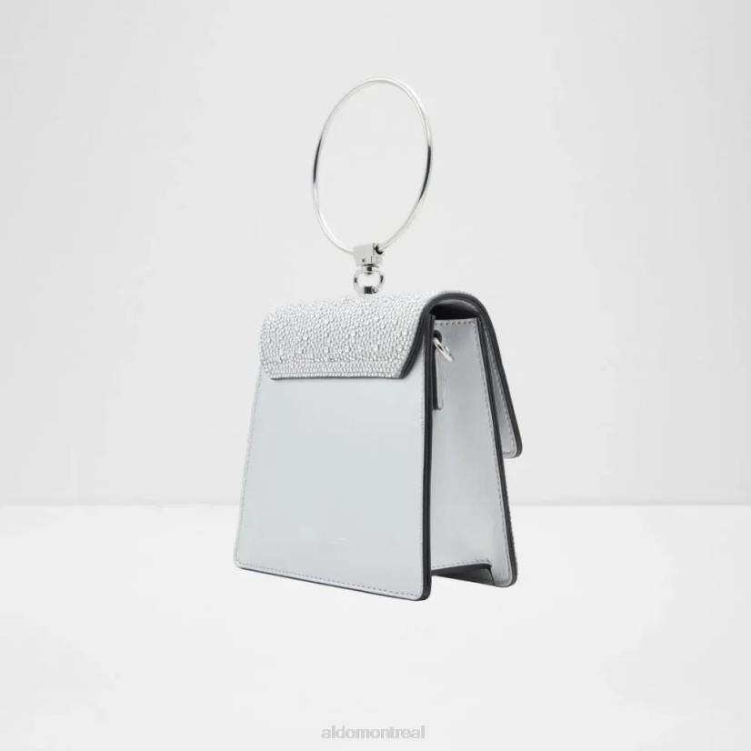 Aldo france chaussures homme VD8R5943 Aldo frerissi sac à main pour femme argenté clair avec poignée supérieure