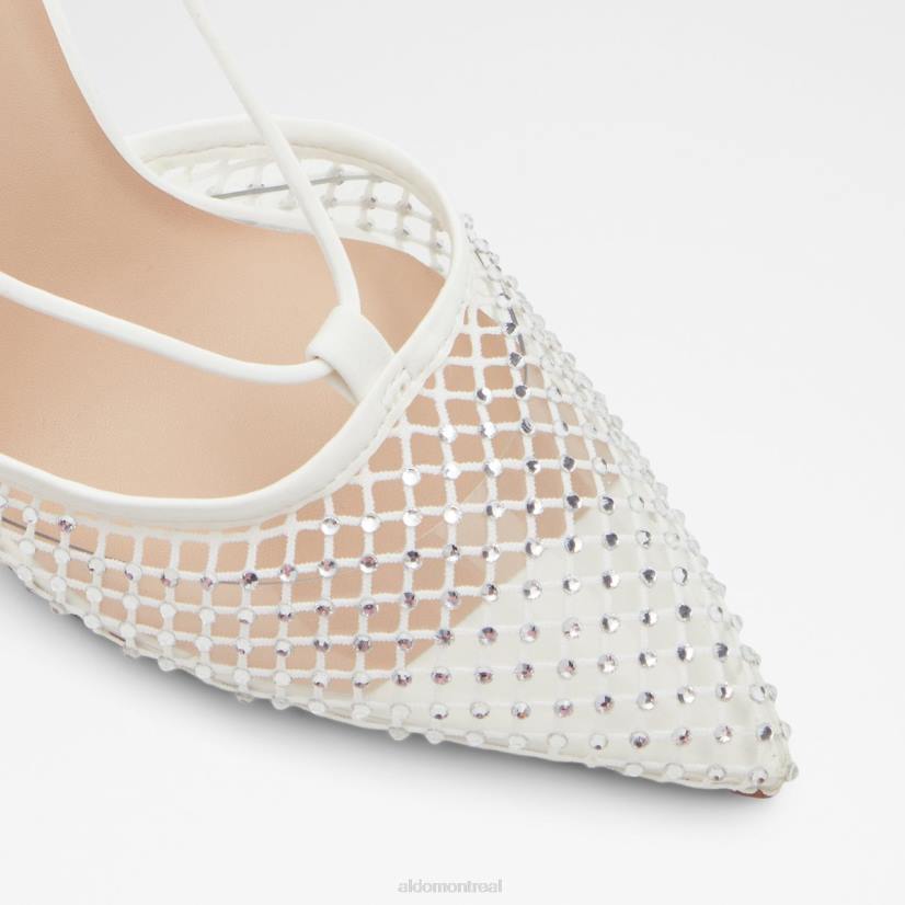 Aldo france chaussures homme VD8R9608 Aldo chaussure à talons et à lanières ladanten blanche à la mode